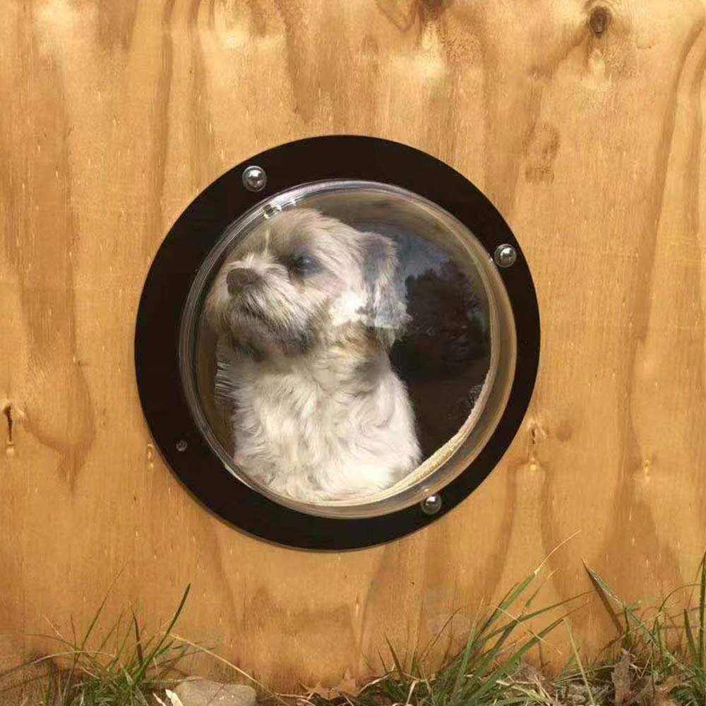 Clear Acrylic Dome Fence Dog Window